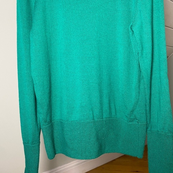ORVIS 100% Wool Kelly Green Turtleneck Sweater Medium - Picture 9 of 16